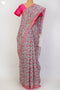 Bengal Cotton Saree In Floral Block Print